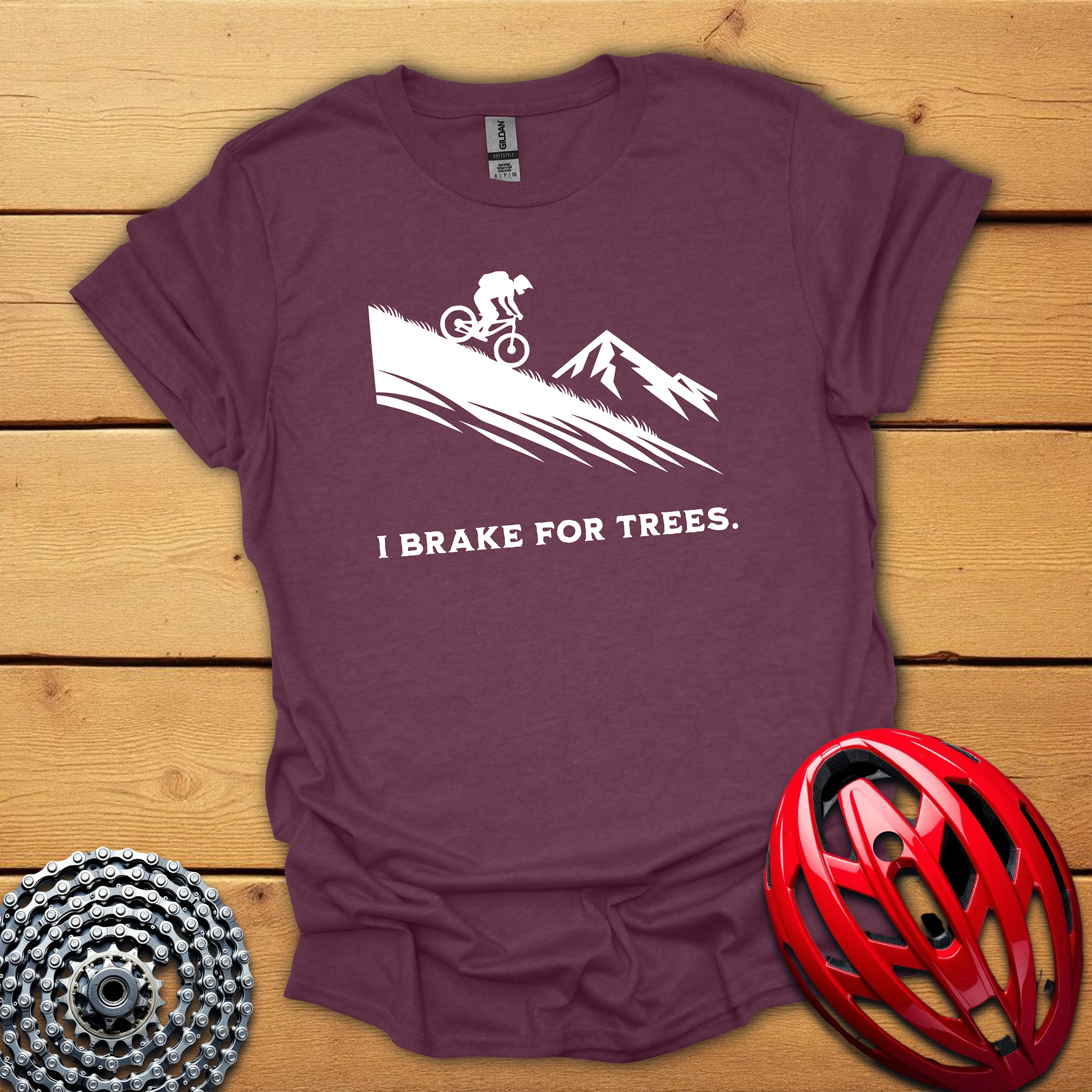 I brake for Trees Downhill T-Shirt