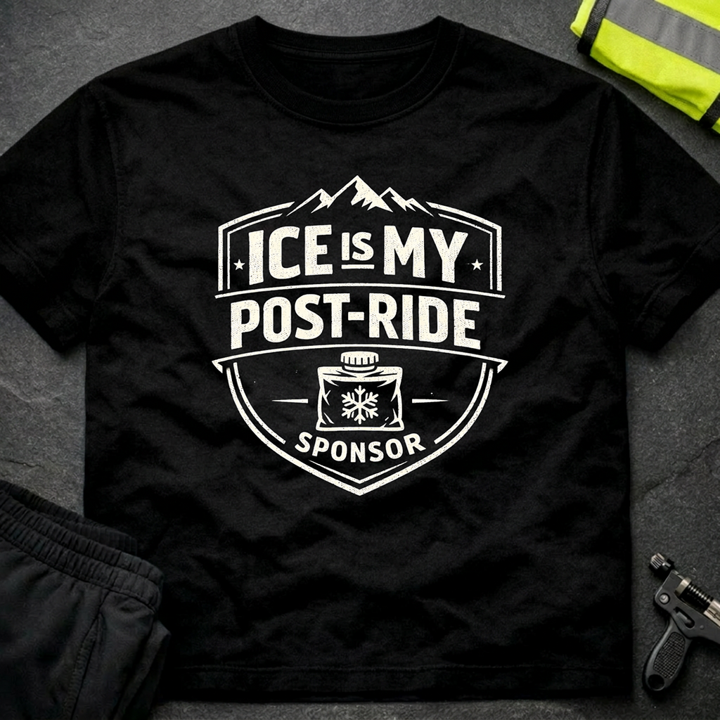 Ice is my post ride sponsor T-Shirt
