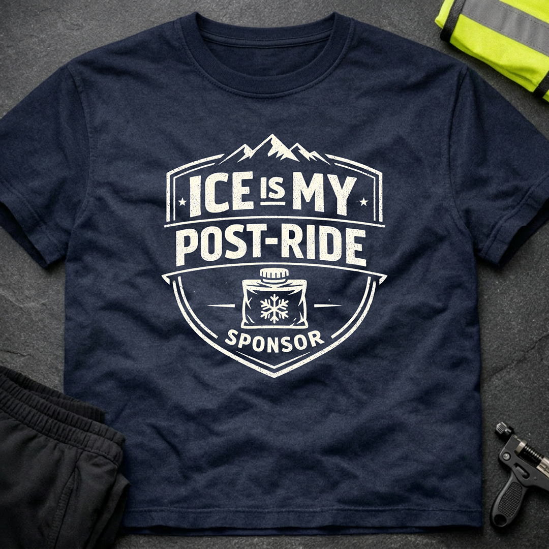 Ice is my post ride sponsor T-Shirt