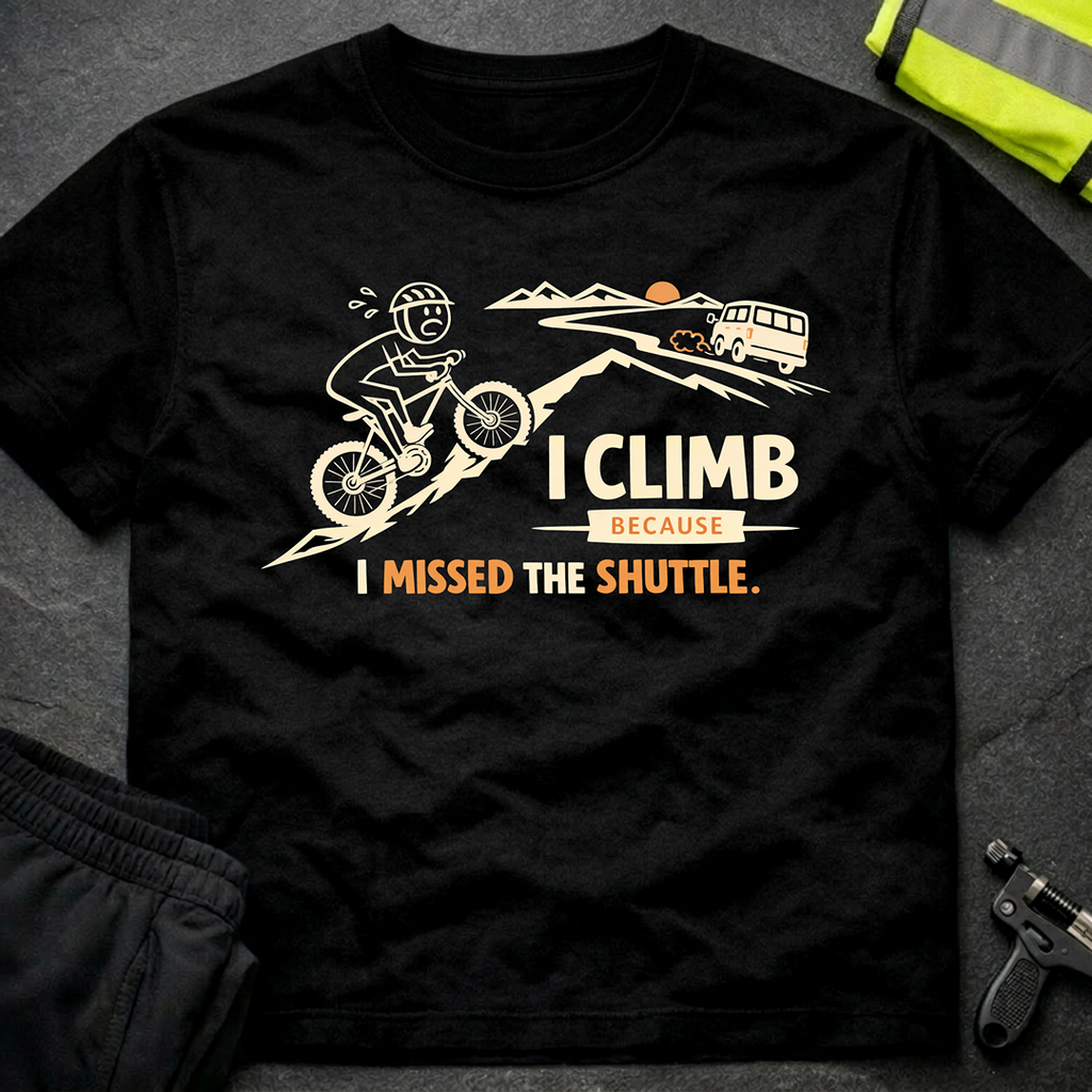I climb because I missed the shuttle T-Shirt