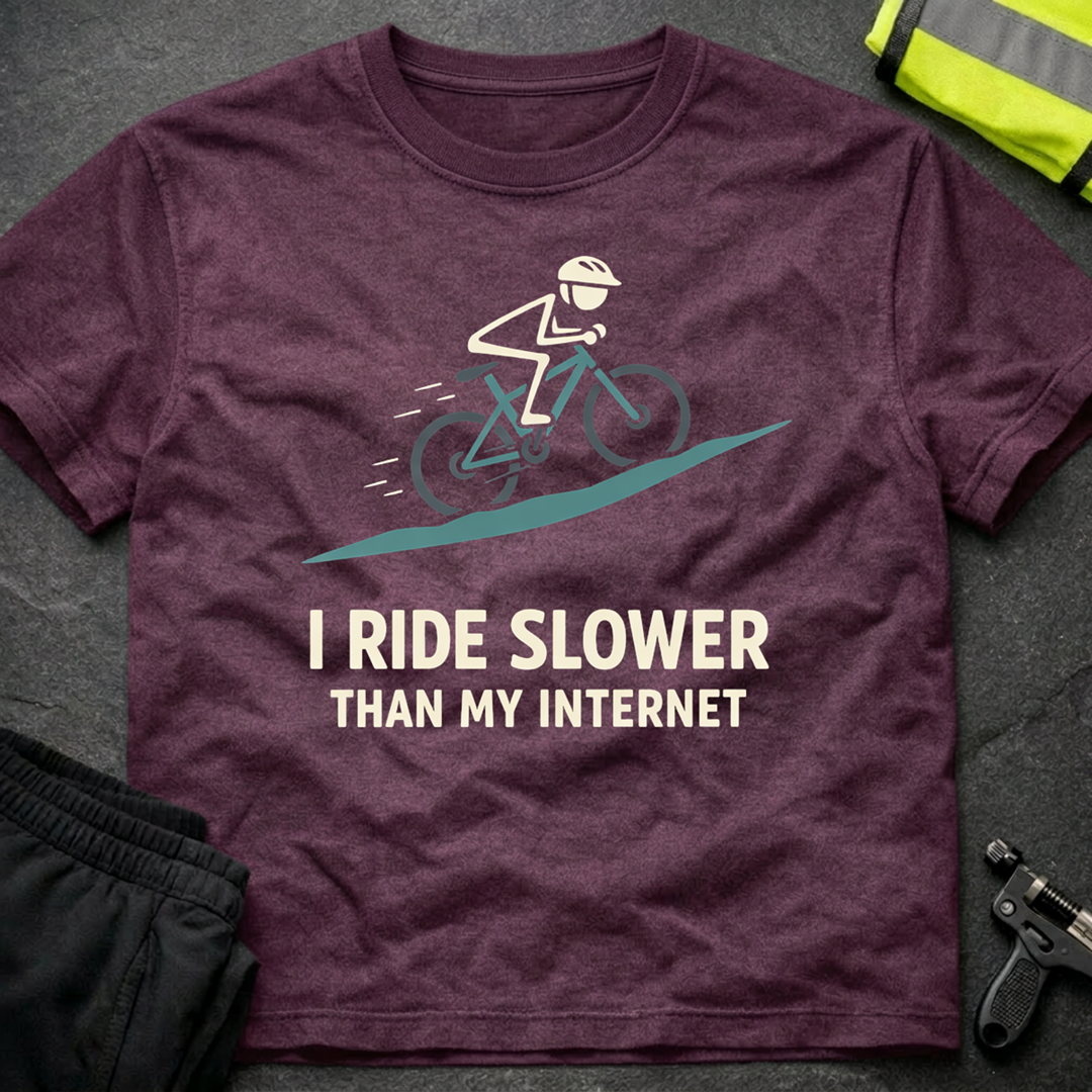 I ride slower than my internet T-Shirt