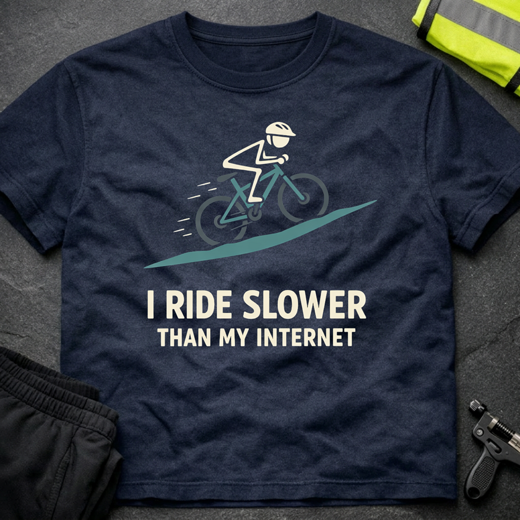 I ride slower than my internet T-Shirt