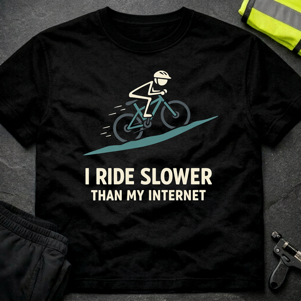 I ride slower than my internet T-Shirt
