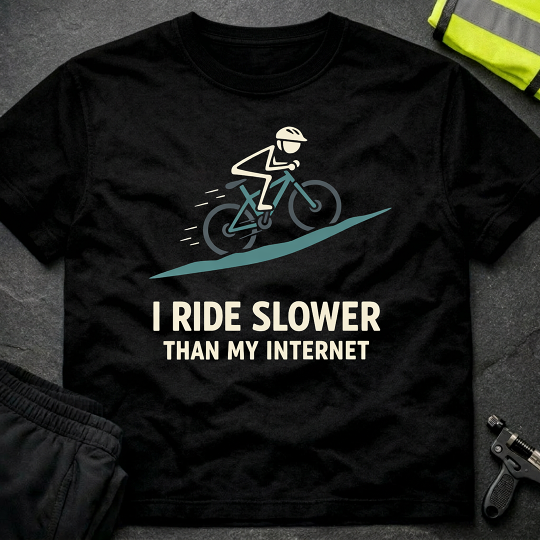 I ride slower than my internet T-Shirt