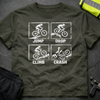 Jump Drop Climb Crash T-Shirt