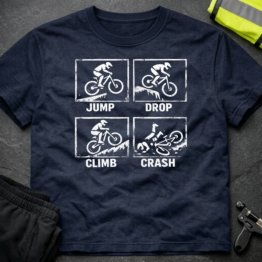 Jump Drop Climb Crash T-Shirt