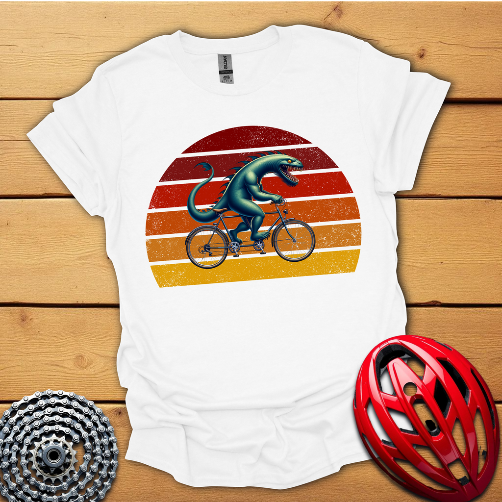 Loch Ness monster tandem cycling T-Shirt