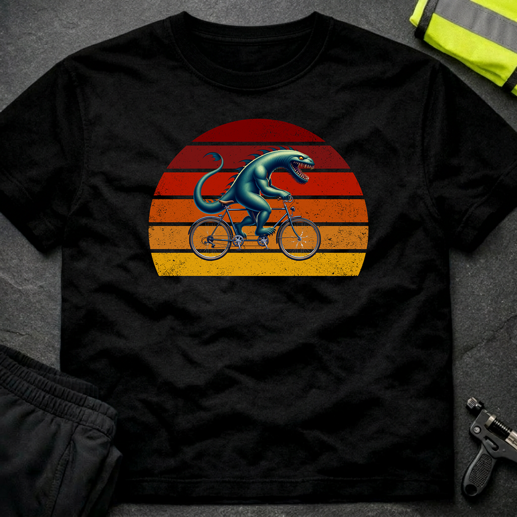 Loch Ness monster tandem cycling T-Shirt