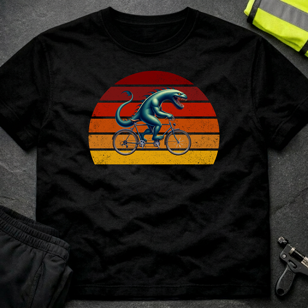 Loch Ness monster tandem cycling T-Shirt