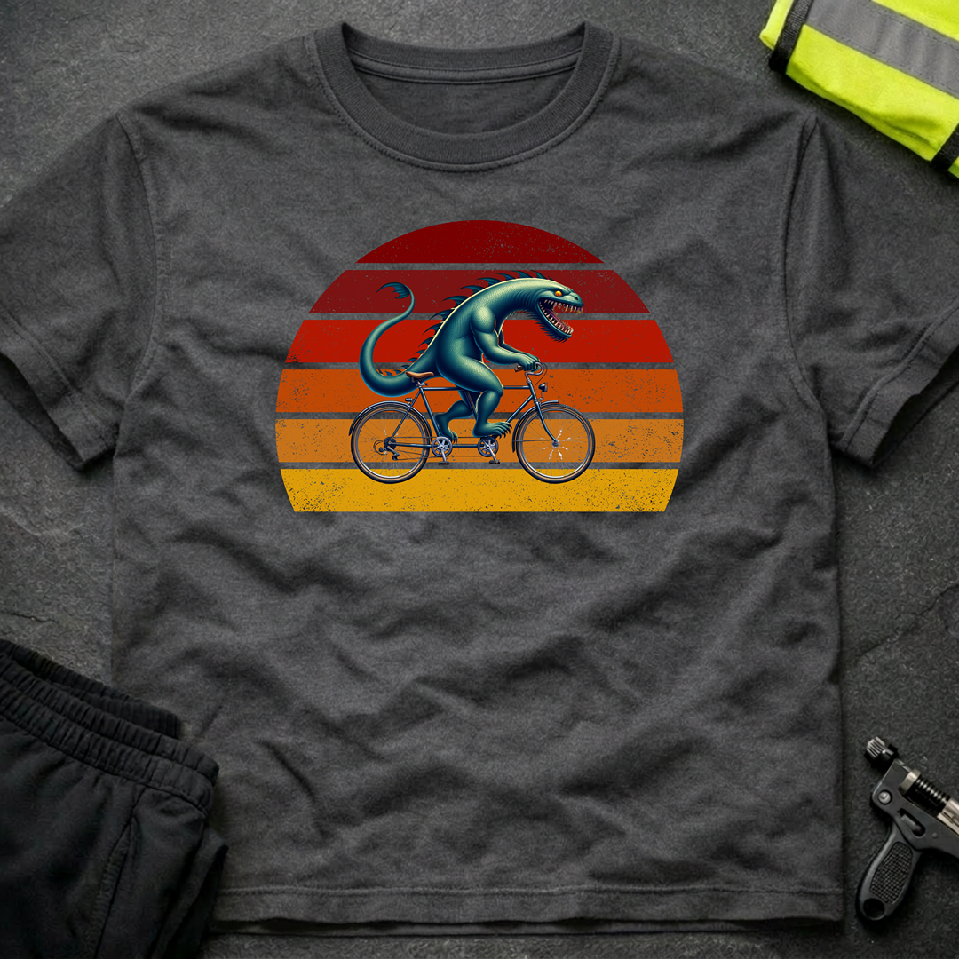 Loch Ness monster tandem cycling T-Shirt