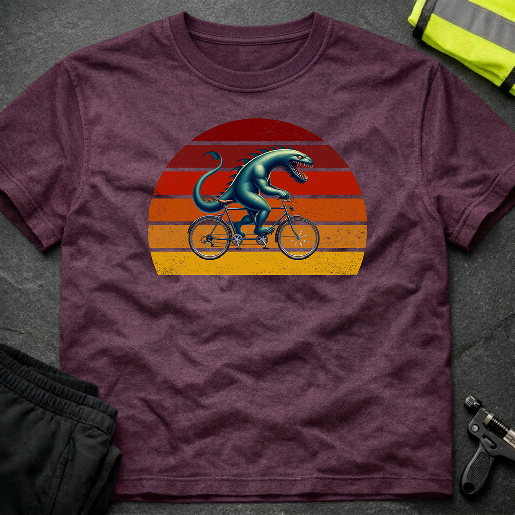 Loch Ness monster tandem cycling T-Shirt