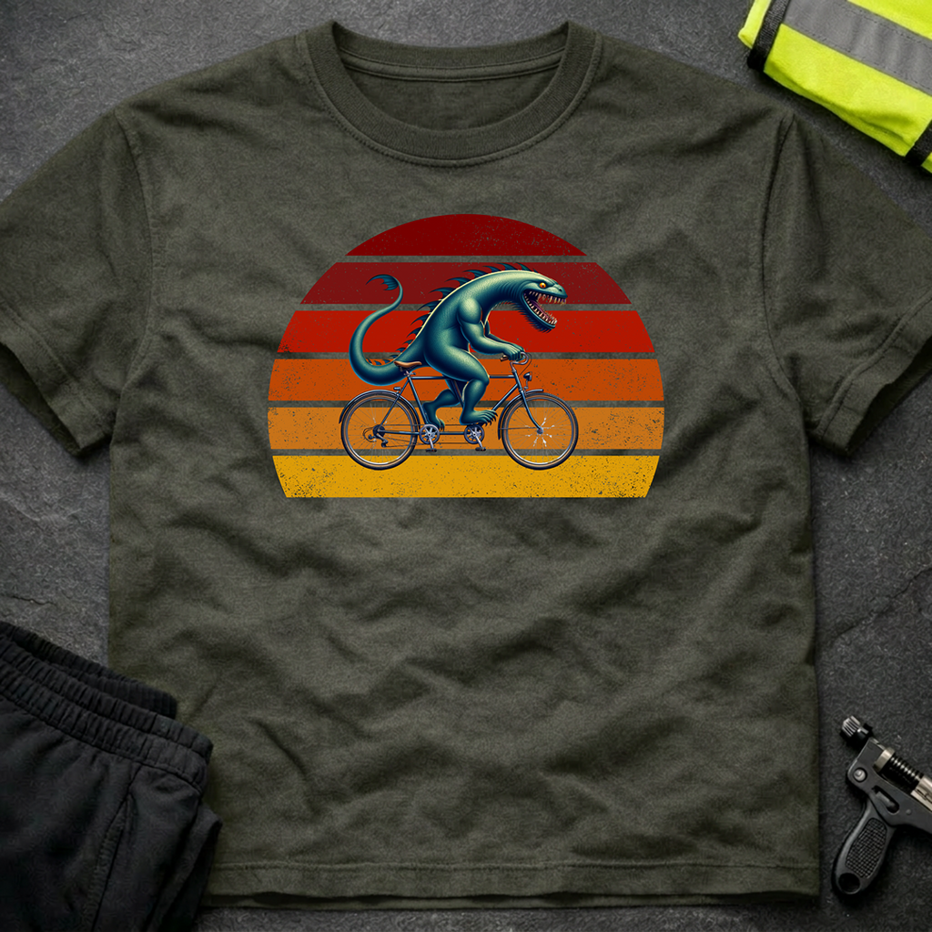 Loch Ness monster tandem cycling T-Shirt
