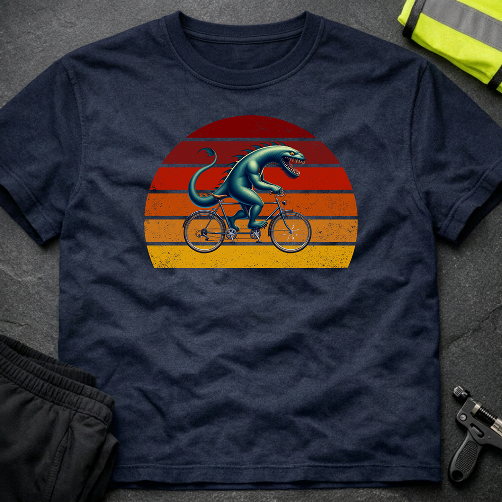 Loch Ness monster tandem cycling T-Shirt