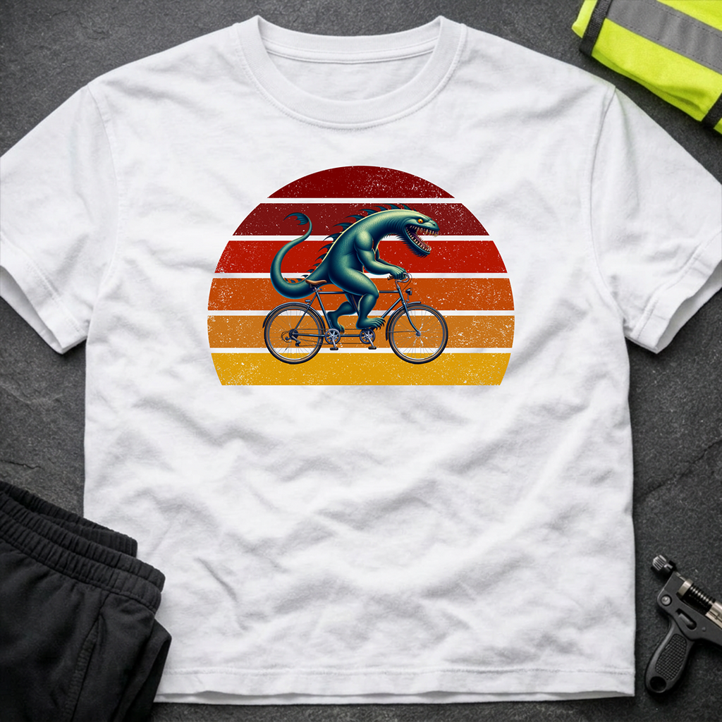 Loch Ness monster tandem cycling T-Shirt
