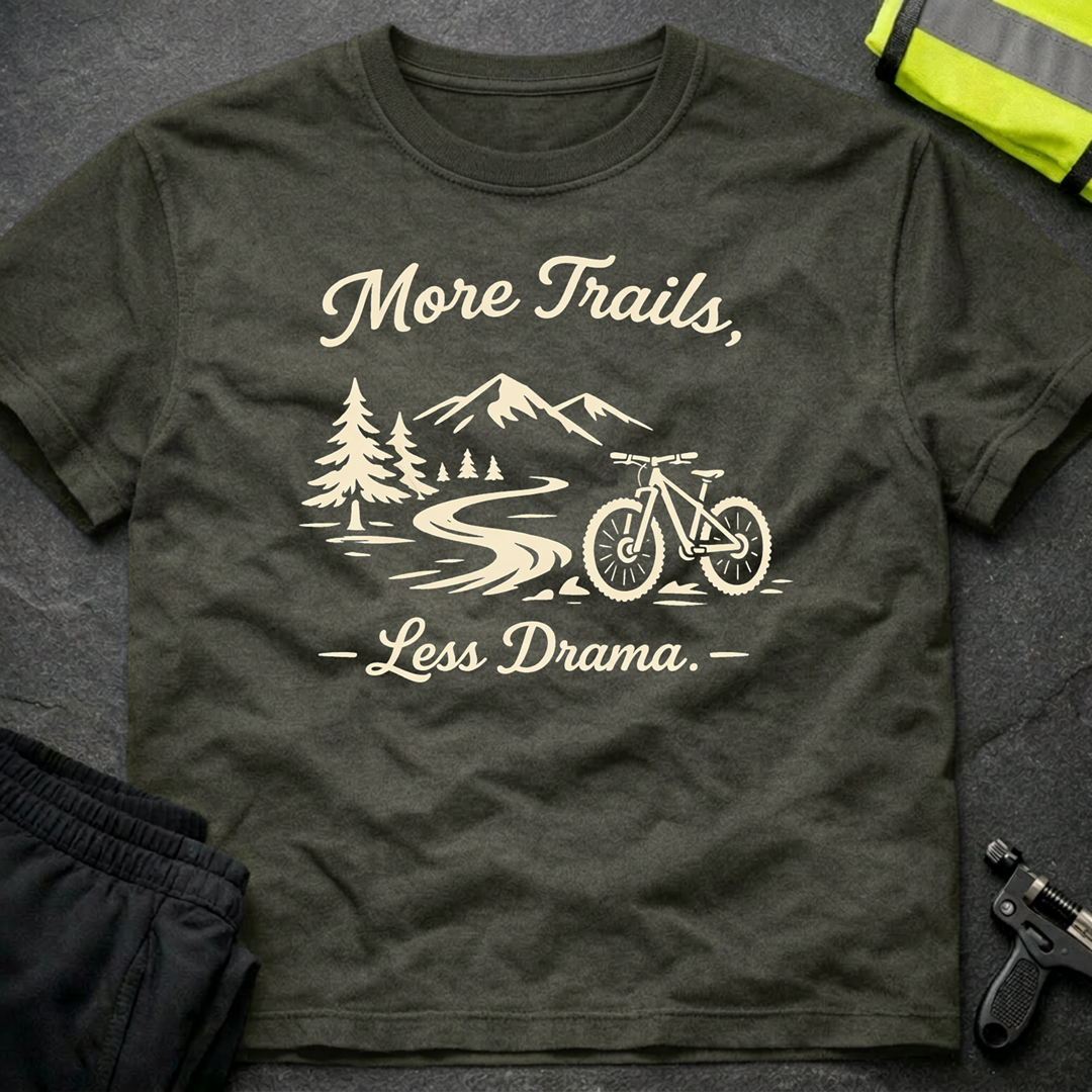 More Trails, less drama T-Shirt