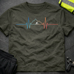 Mountain biker heartbeat T-Shirt