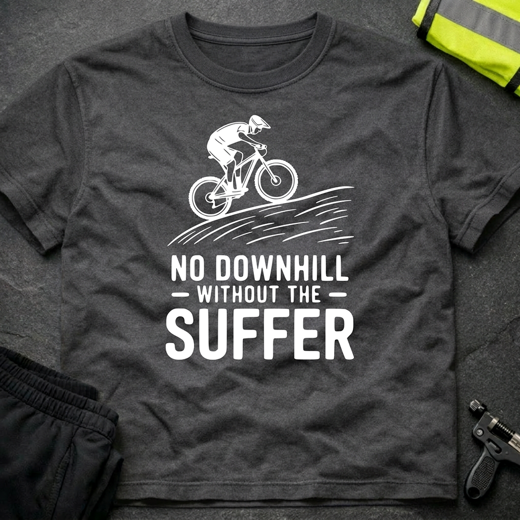 No downhill without the suffer T-Shirt