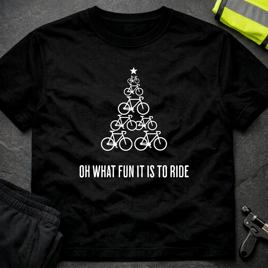 Oh what a fun it is to ride Christmas cycling T-Shirt