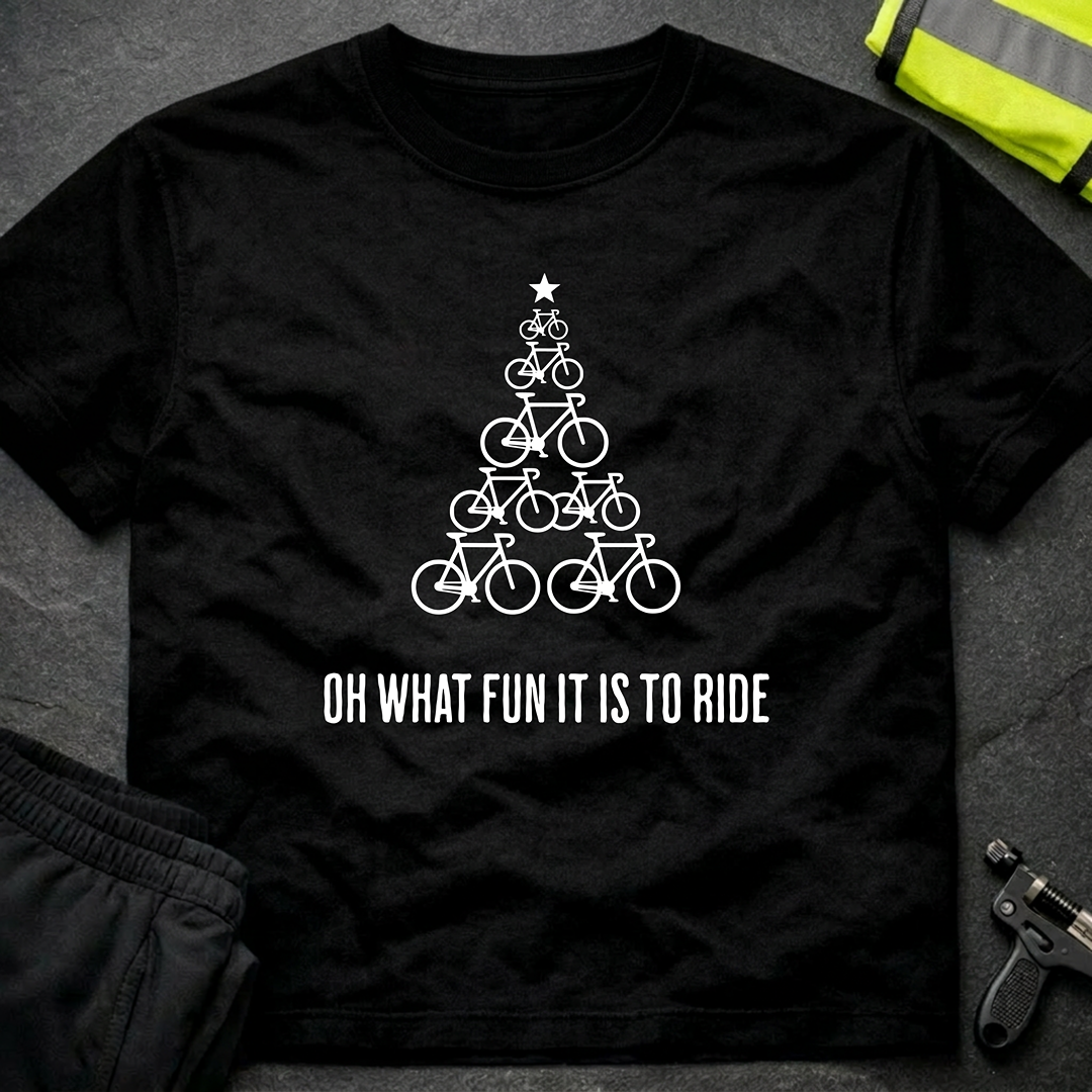 Oh what a fun it is to ride Christmas cycling T-Shirt