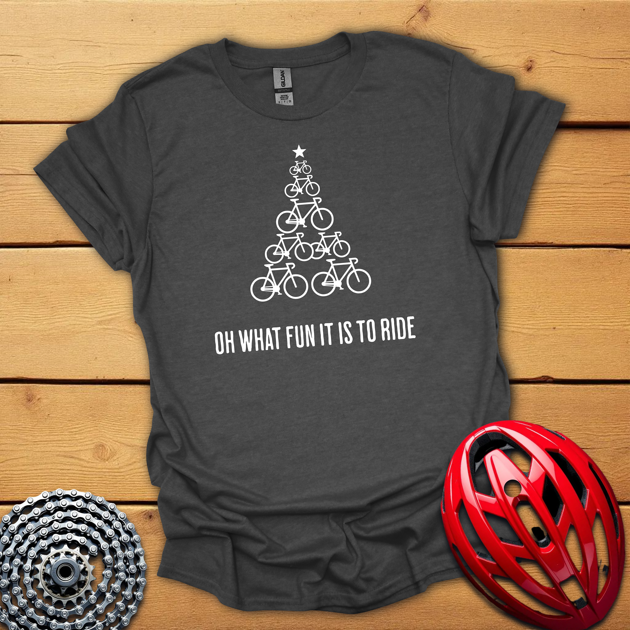 Oh what a fun it is to ride Christmas cycling T-Shirt