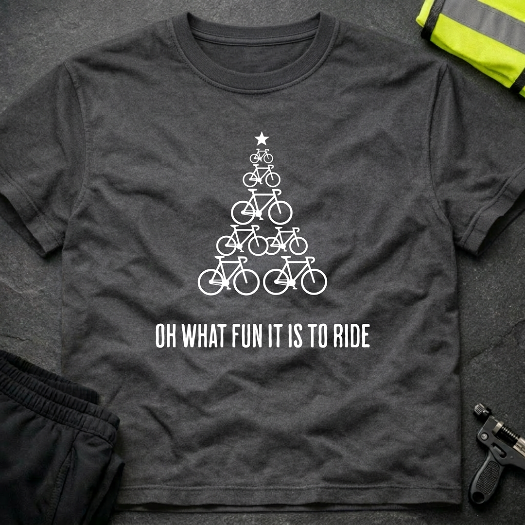 Oh what a fun it is to ride Christmas cycling T-Shirt