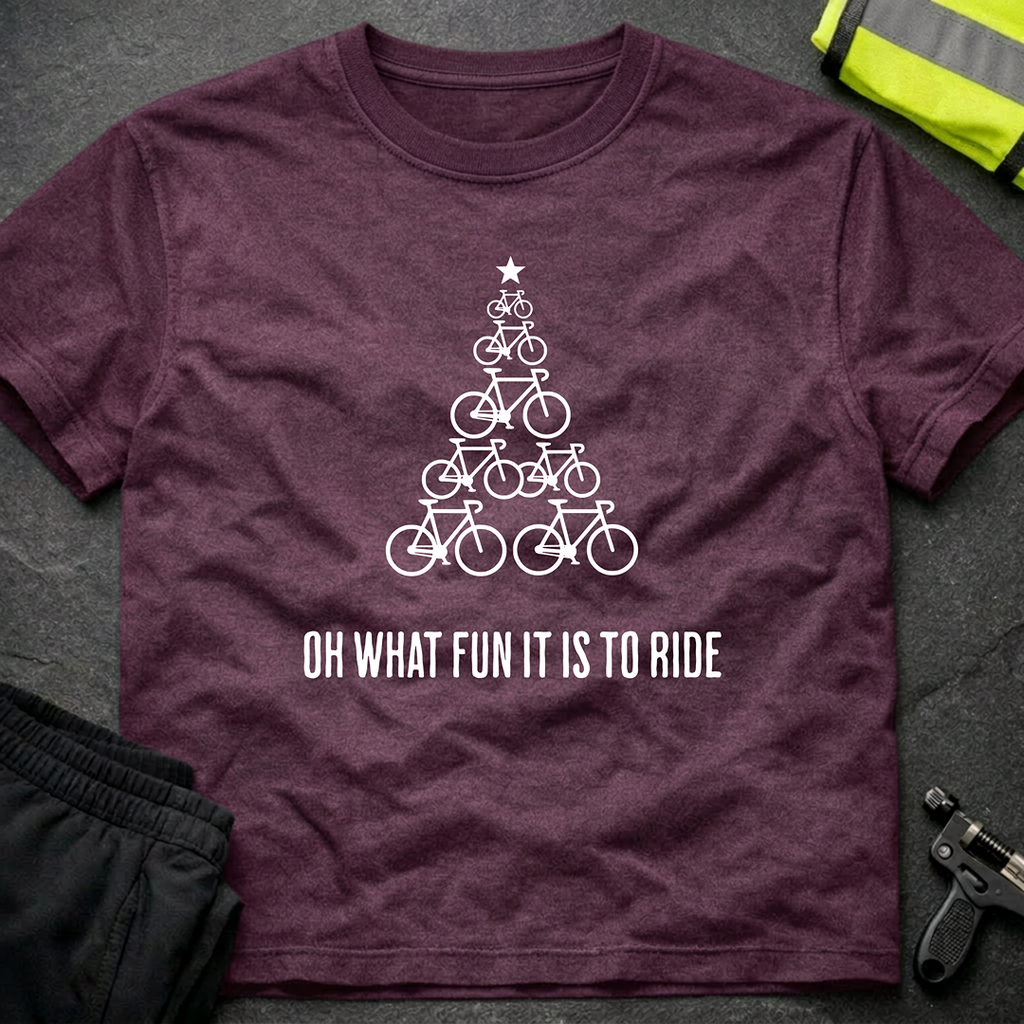 Oh what a fun it is to ride Christmas cycling T-Shirt