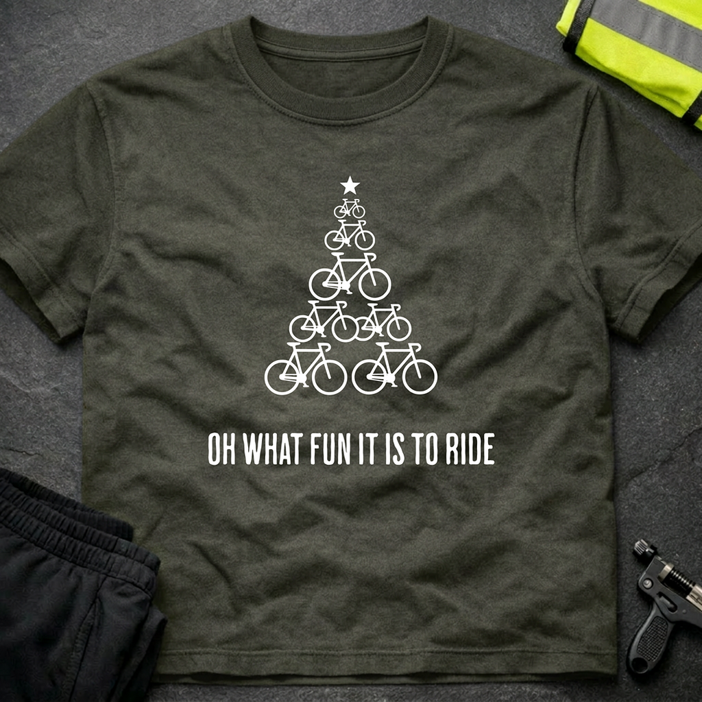 Oh what a fun it is to ride Christmas cycling T-Shirt