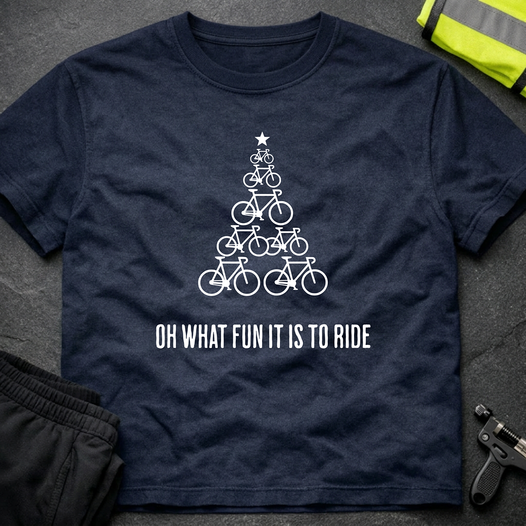 Oh what a fun it is to ride Christmas cycling T-Shirt