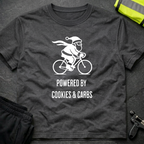 Powered by cookies & carbs Christmas cycling T-Shirt