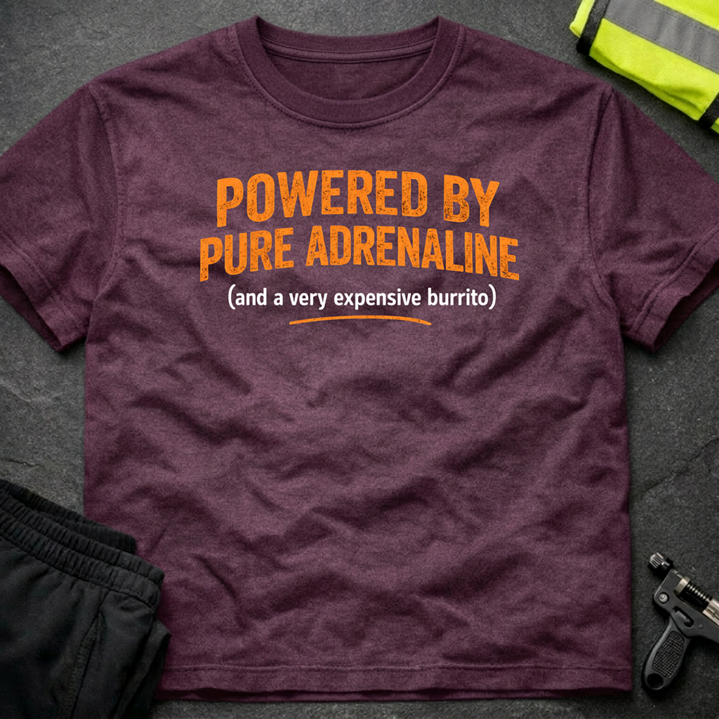 Powered by pure adrenaline T-Shirt