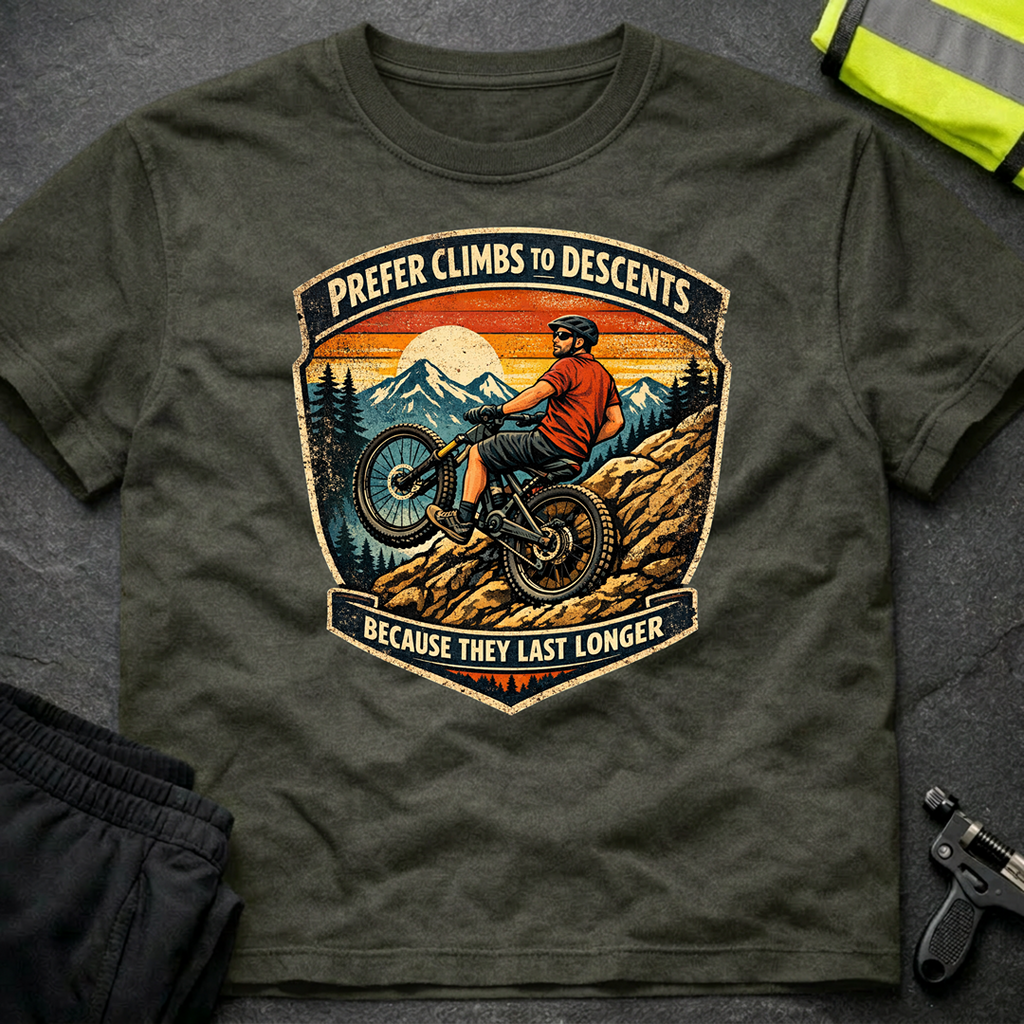 Prefer climbs to descents T-Shirt