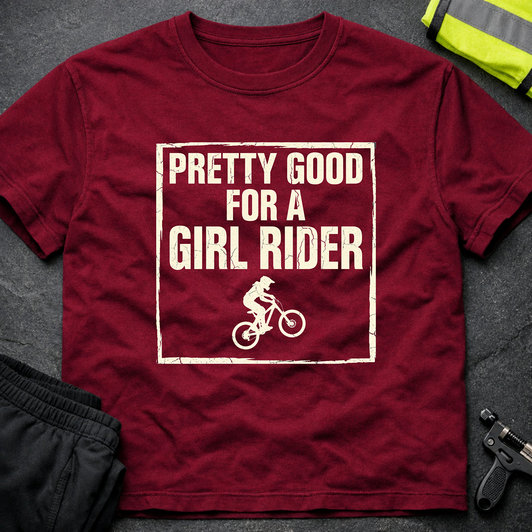 Pretty good for a girl rider T-Shirt
