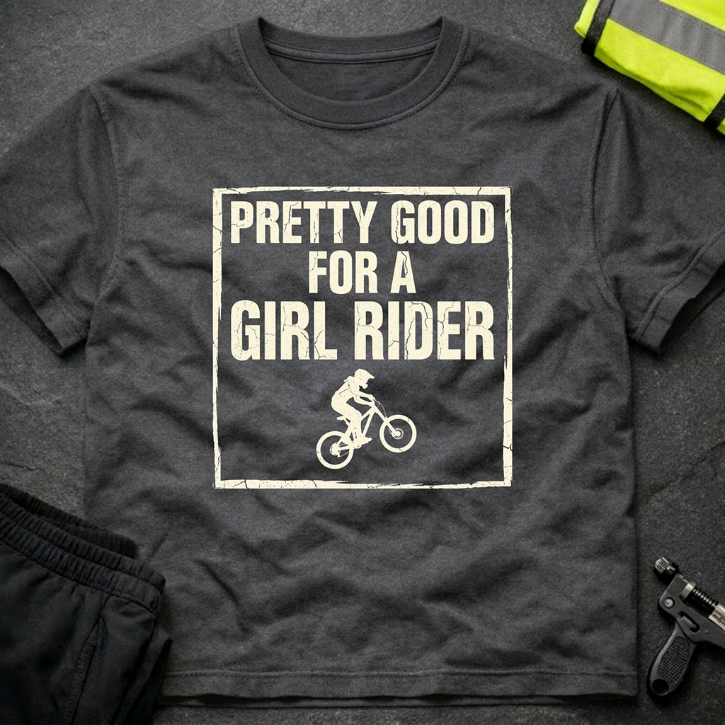 Pretty good for a girl rider T-Shirt