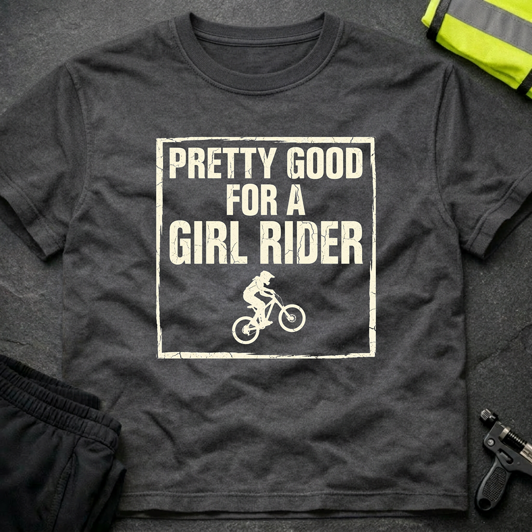 Pretty good for a girl rider T-Shirt