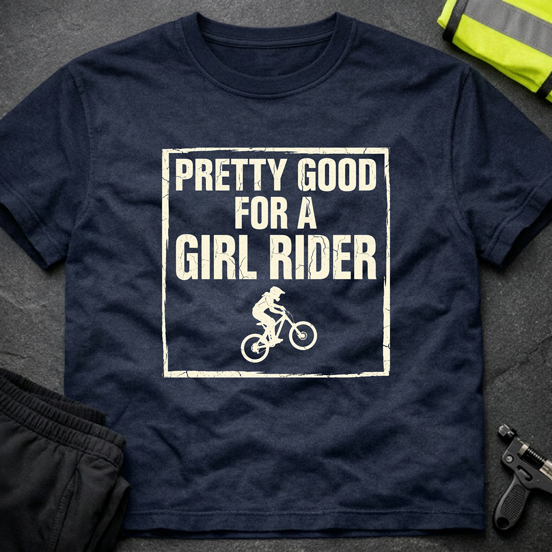 Pretty good for a girl rider T-Shirt