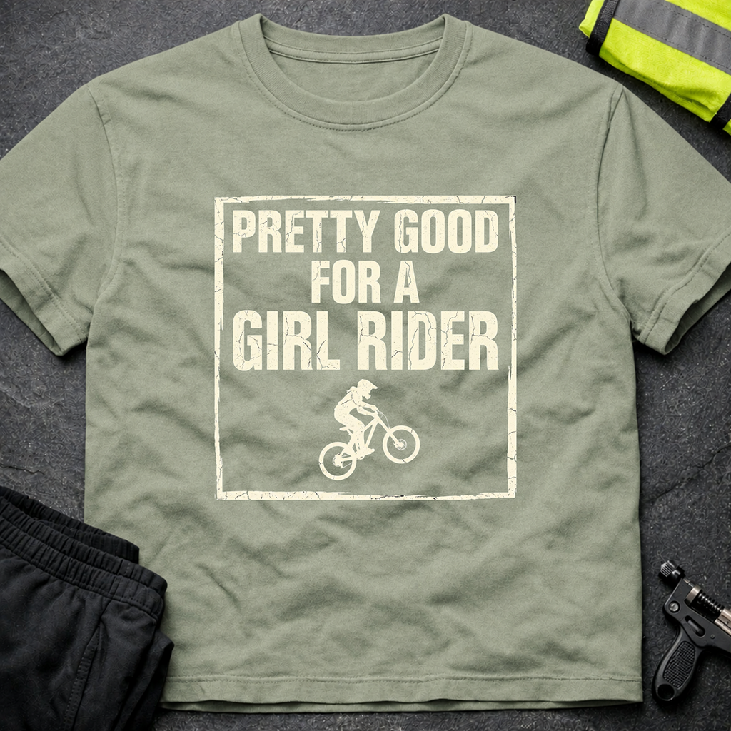 Pretty good for a girl rider T-Shirt
