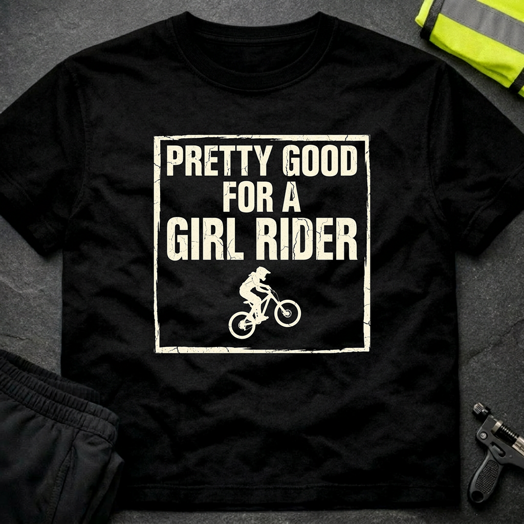 Pretty good for a girl rider T-Shirt