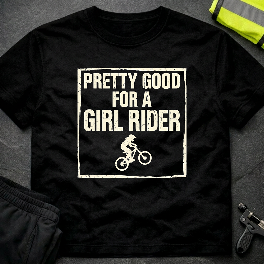 Pretty good for a girl rider T-Shirt