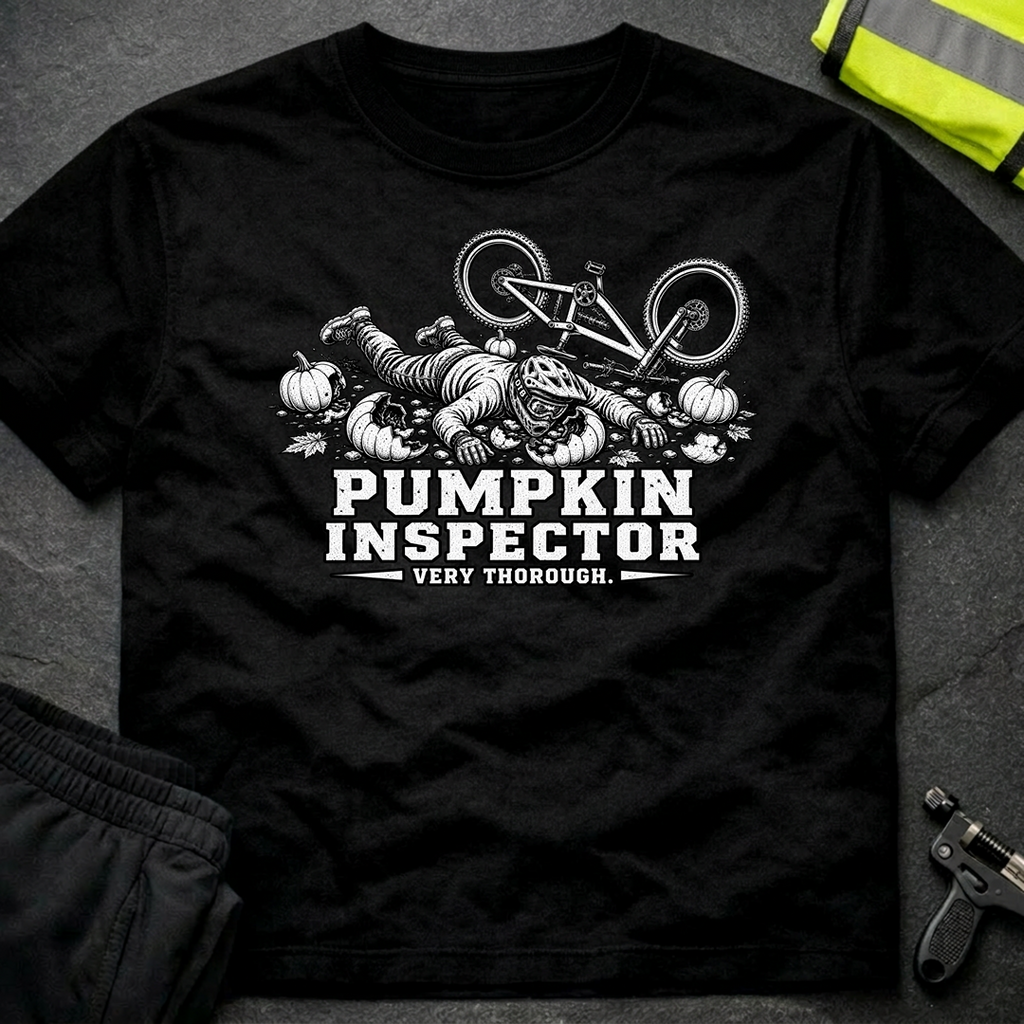 Pumpkin inspector bw Halloween T-Shirt