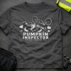 Pumpkin inspector bw Halloween T-Shirt