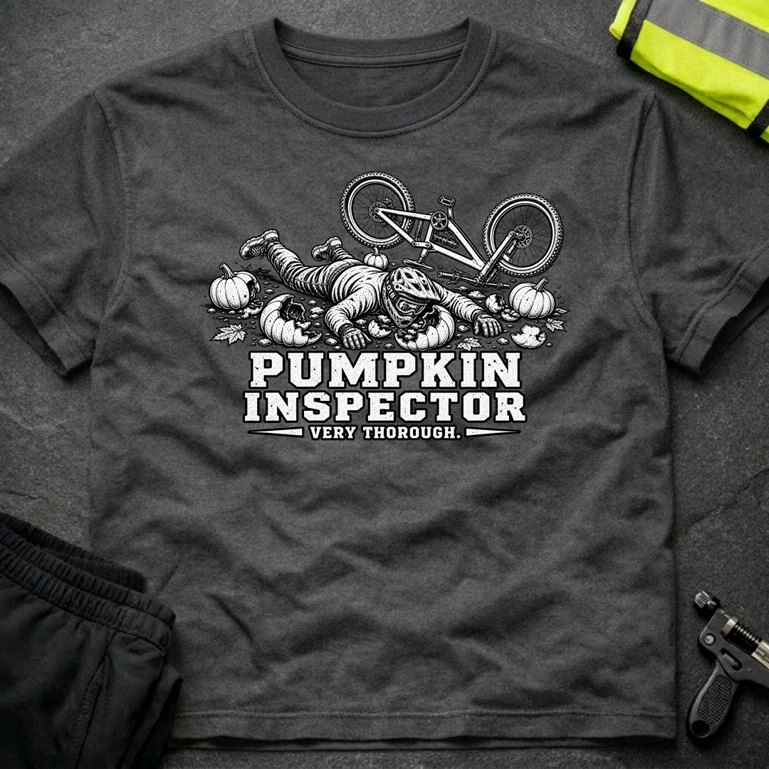 Pumpkin inspector bw Halloween T-Shirt