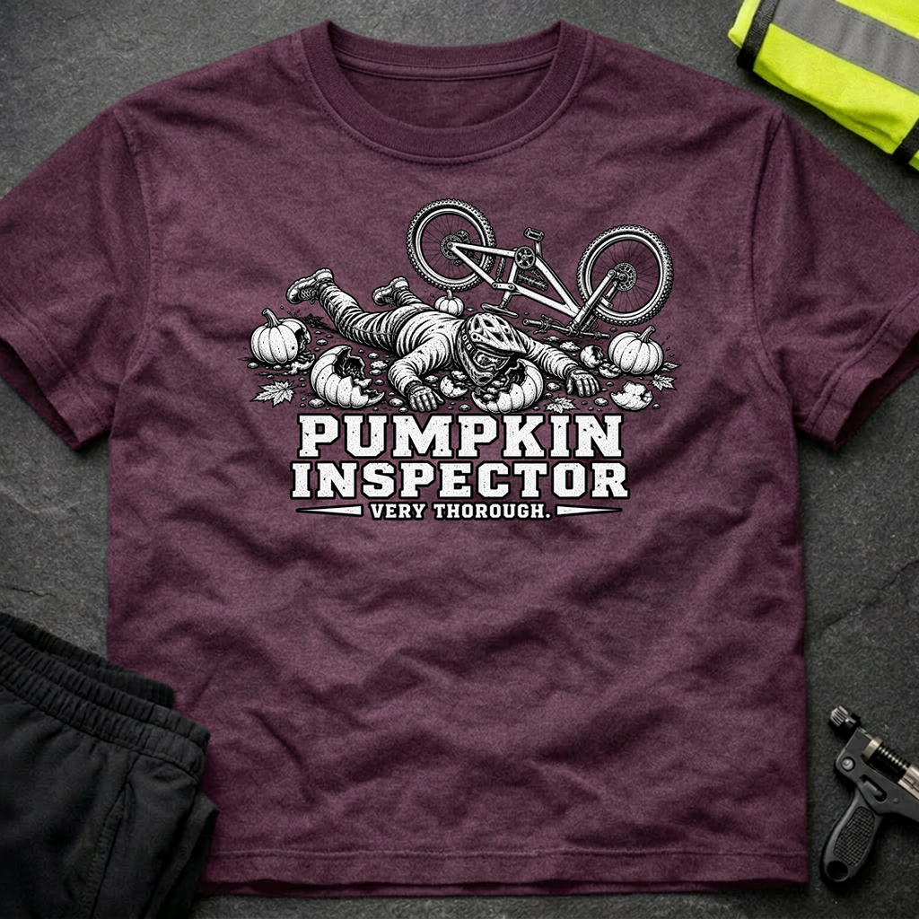 Pumpkin inspector bw Halloween T-Shirt