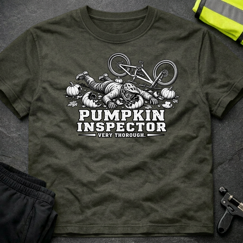Pumpkin inspector bw Halloween T-Shirt