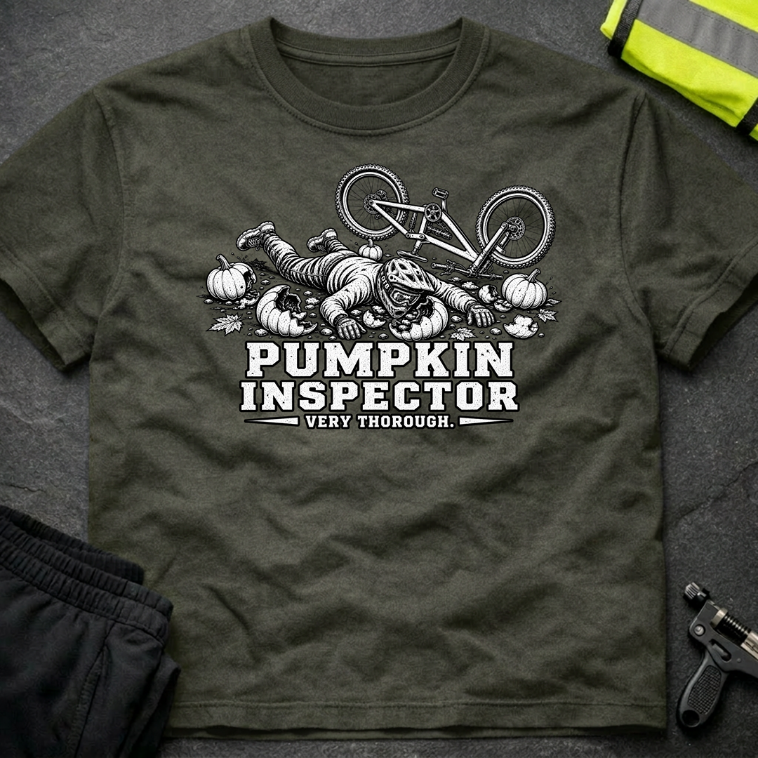 Pumpkin inspector bw Halloween T-Shirt