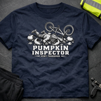 Pumpkin inspector bw Halloween T-Shirt