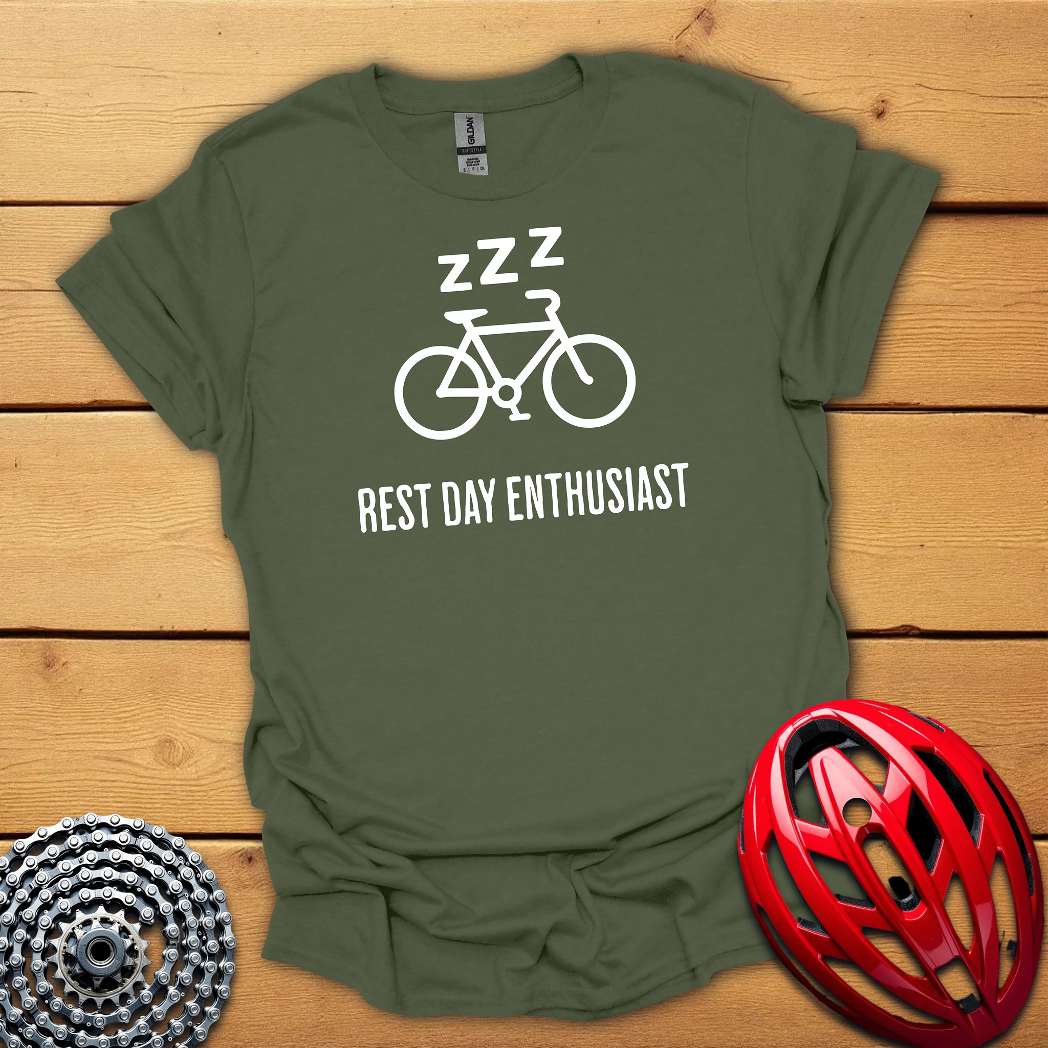 Rest Day Enthusiast cycling T-Shirt