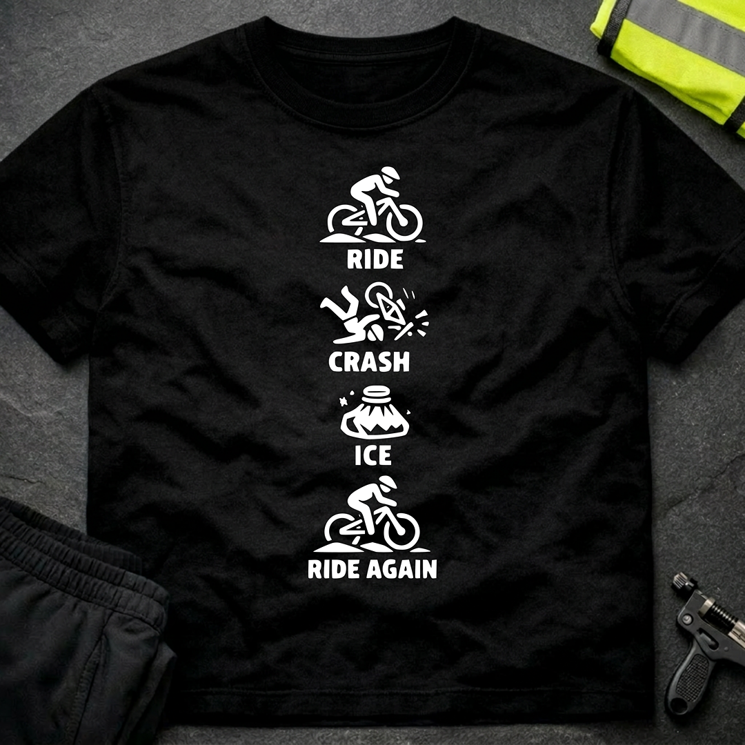 Ride Crash Ice Ride again T-Shirt