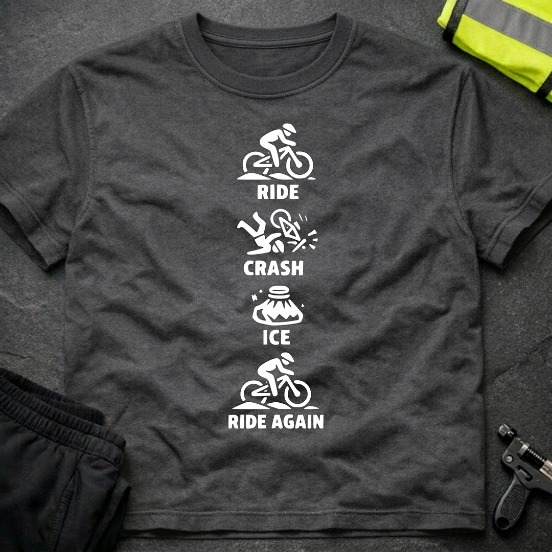 Ride Crash Ice Ride again T-Shirt