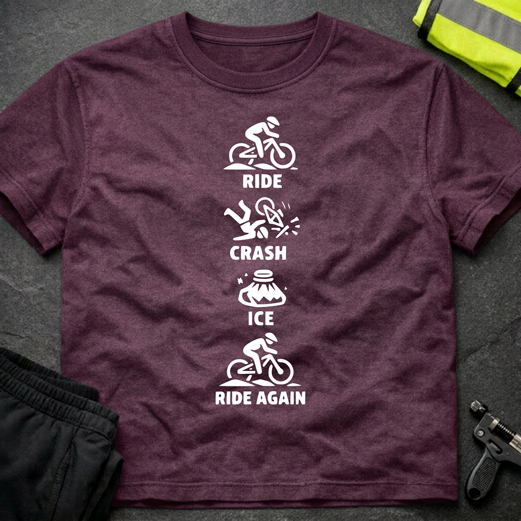 Ride Crash Ice Ride again T-Shirt