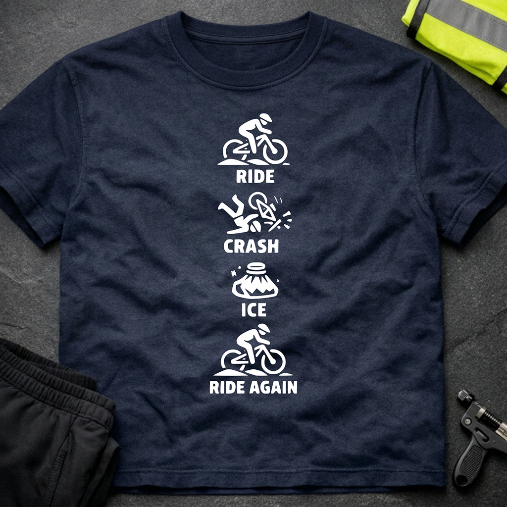 Ride Crash Ice Ride again T-Shirt